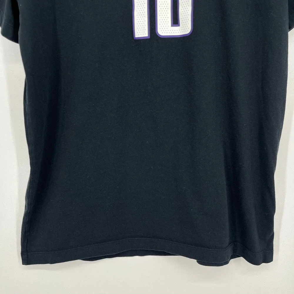 Jordan Sacramento Kings Domantas Sabonis #10 Black Statement T-Shirt Size L